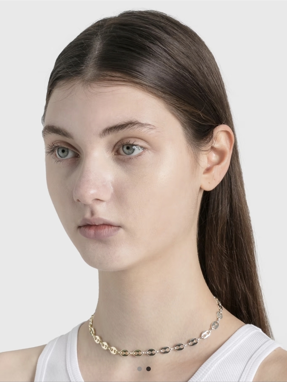Justine Clenquet • Two-Tone Gold & Silver Link • Joy Choker Necklace